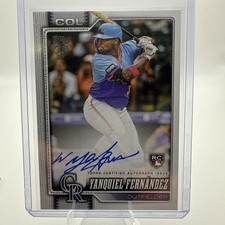 🔥🔥🔥 Yanquiel Fernandez 2026 Topps Series 1 Rookie On CARD Auto 🔥🔥🔥