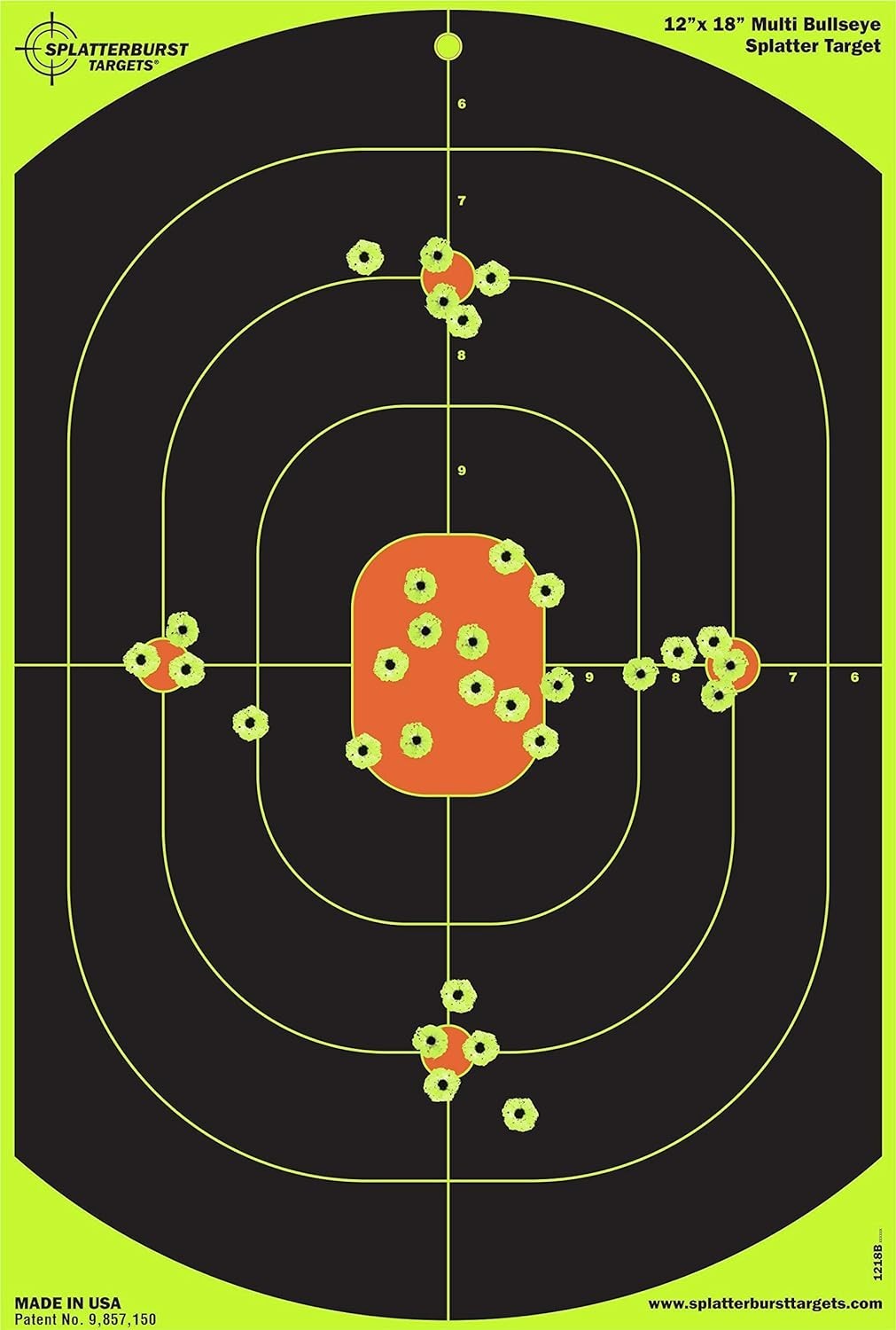 High Visibility 12 x 18 Inch Splatter Targets - Bright Yellow for Clear Shots