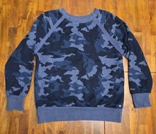 Prana Cozy Up Sweatshirt in Nautical Camo Small MSRP 89.00