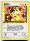 Meowth 62/82 Common Team Rocket Pokemon 1st Edition Lightly Played