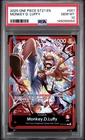 One Piece - ST21-EX Gear 5 Monkey.D.Luffy Red Leader Alt Art ST21-001 PSA 10
