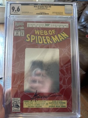 Web of Spider-Man #90 CGC 9.6 Signed By Alex Saviuk