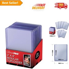 Top Loader Card Protectors - 25 Pack for Baseball, Football, Hockey