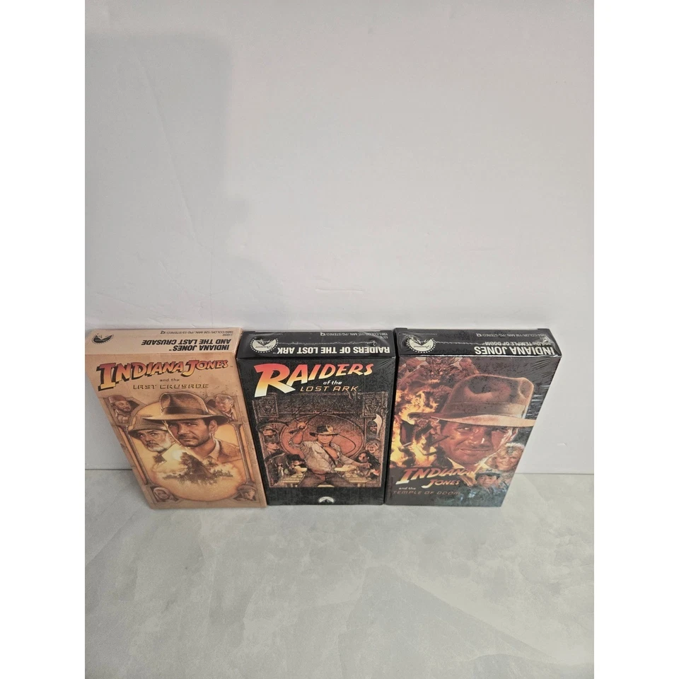 Indiana Jones Trilogy – Factory Sealed VHS Set (Raiders / Temple / Last Crusade - Image 2 of 4