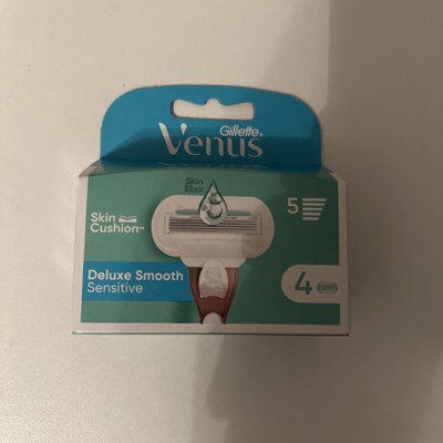 Gillette Venus Deluxe Smooth Sensitive Rasierklingen   4 Ersatzklingen