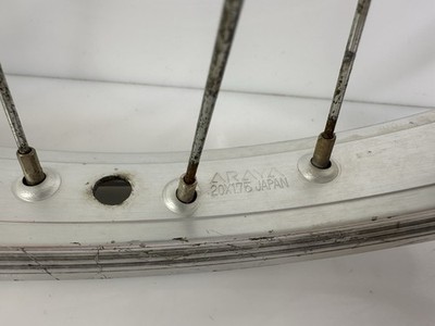 Vintage 1984 Suzue LPF Araya 7X BMX Racing Wheels Set 20” 36s