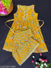 Girls Festive Party Kurta, Baby girl cotton new kurti with sharara set