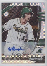 2020 Panini Prizm Draft Picks Power Plaid 13/17 Hudson Haskin #PDP39 Auto nd3