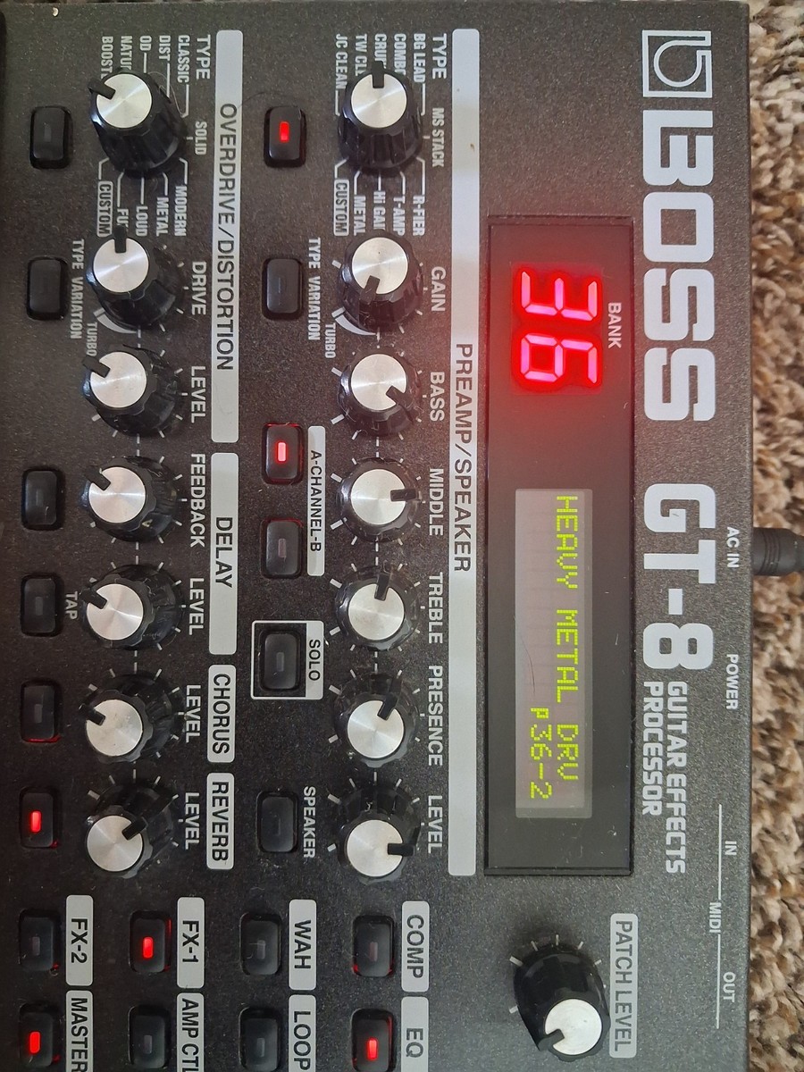 Boss GT-8 Multi-Effects Guitar Effect Pedal for sale online | eBay
