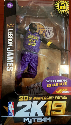 McFarlane Toys NBA 2K19 MYTEAM LeBron James 20th Anniversary Exclusive Figure