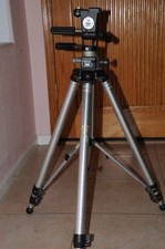 Manfrotto Bogen 3035 Tripod w/ 3047 3-Way Pan/Tilt Head Professional Italy