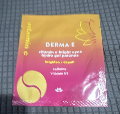 DERMA E Vitamin C Bright Eyes Under-Eye Hydro Gel Patches Caffeine B3