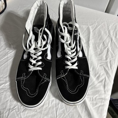 Vans SK8 Hi Stitch Warp Black Men's Skate Shoes Size 13
