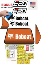 Fits Bobcat E20 Decal Kit MINI EXCAVATOR  SAFETY DECAL/ 3M VINYL / FREE SHIPPING