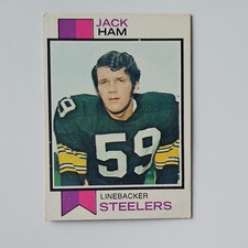 Topps 1973 Jack Ham #115 Rookie Pittsburgh Steelers Football Card. rookie card picture