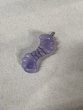 Lavender Vintage 1980s Hair Barette Clip. Plastic With Metal Clip