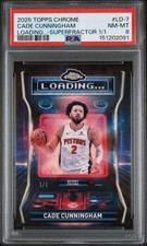 Marketplace image: 2025 Topps Chrome Cade Cunningham Loading... Superfractor 1/1 PSA 8