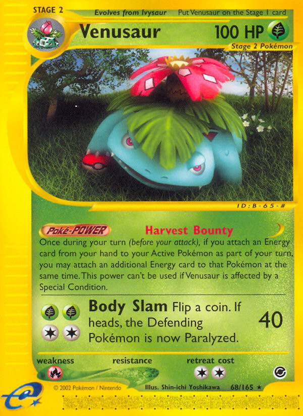 Venusaur (68/165) Expedition: Base Set​ - Near Mint Pokemon TCG