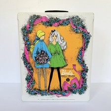 Vintage 1968 The World Of Barbie 1004 White Case Storage Trunk Trays/Extras T2