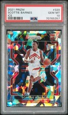 2021 PANINI PRIZM #320 SCOTTIE BARNES ICE ROOKIE PSA 10