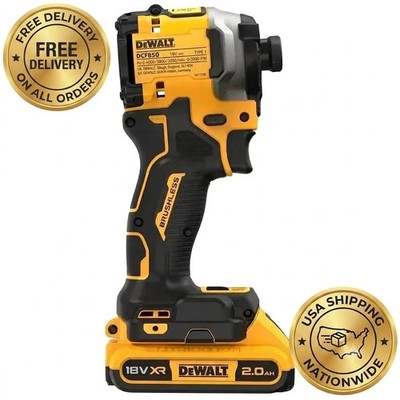 DEWALT DCF850B ATOMIC 20V MAX 1/4 inch Cordless Impact Driver (Tool Only) -...