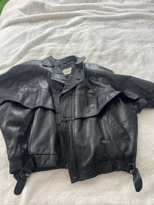 Vintage Sea Dream Leather Motorcycle Jacket Size 46