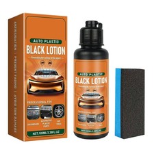 Car Plastic Restorer Black Lotion Kit, UV Pro...