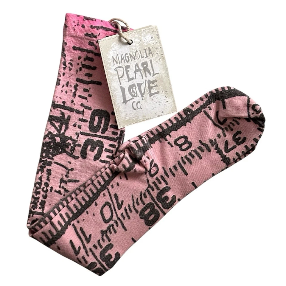 Magnolia Pearl RARE SOLD OUT Pink Tapeline Over The Knee Socks NWT - Image 2 of 4