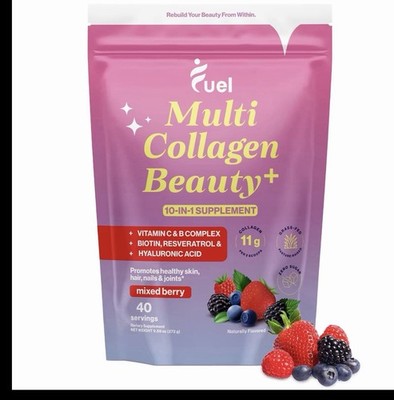 Fuel Multi Collagen Peptides Powder   20g Hydrolyzed 1 Ounce (Pack of 1) 