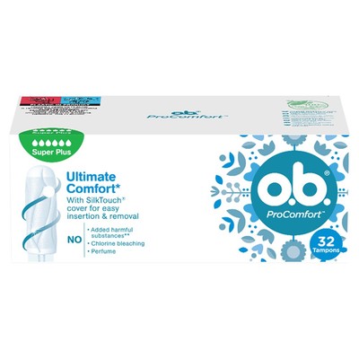 3574661404271 O.B. ProComfort Super Plus tampony 32szt. (P1) 