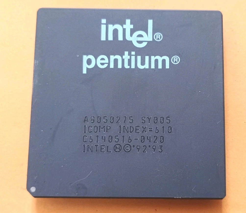 CPU Intel Pentium P75 A8050275 75 MHz Vintage Per Socket 7 - Processore D'epoca Con Garanzia - Foto 3
