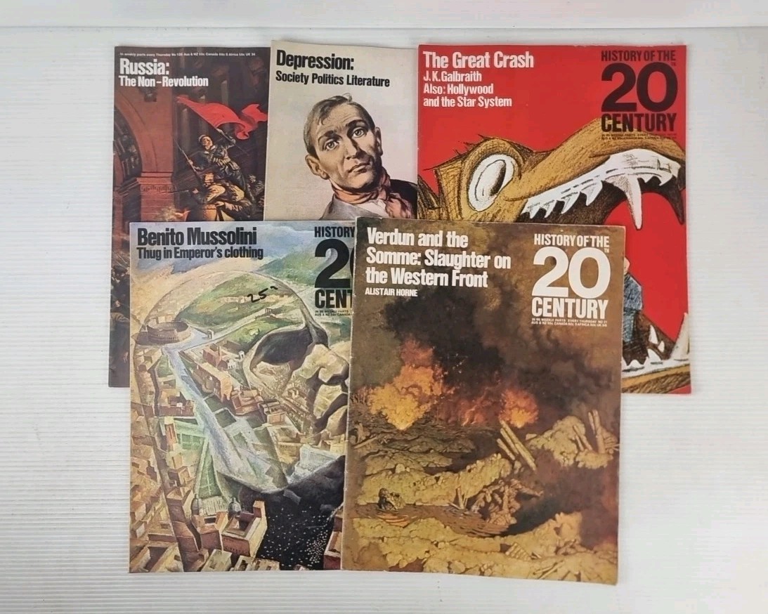 History Of The 20th Century Magazines Lot Of 5 1968 - Russia, Mussolini Politics