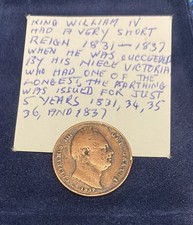 1837 King William 1V Farthing