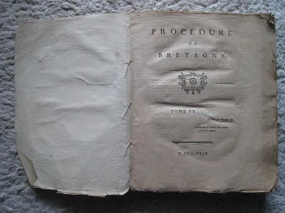 RARE E.O PROCEDURE DE BRETAGNE PROCES JESUITES BROCHE 12 TABLEAUX DEPLIANTS 1769 - Photo 1/4