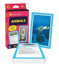 Animals Flash Cards: 54 Flash Cards by Brighter Child English Cards Book