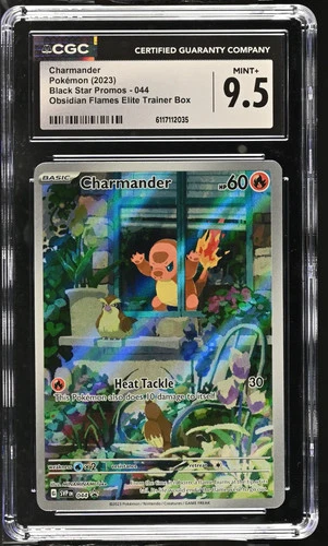 2023 Pokemon Black Star Promos Charmander Obsidian Flames ETB CGC 9.5 #044