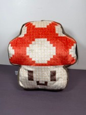 FAO Schwarz Pixel Retro Gaming Mushroom 10" Plush Figure Stuffed