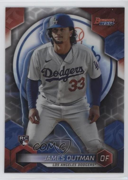 2023 Bowman's Best Refractor James Outman #63 Rookie RC