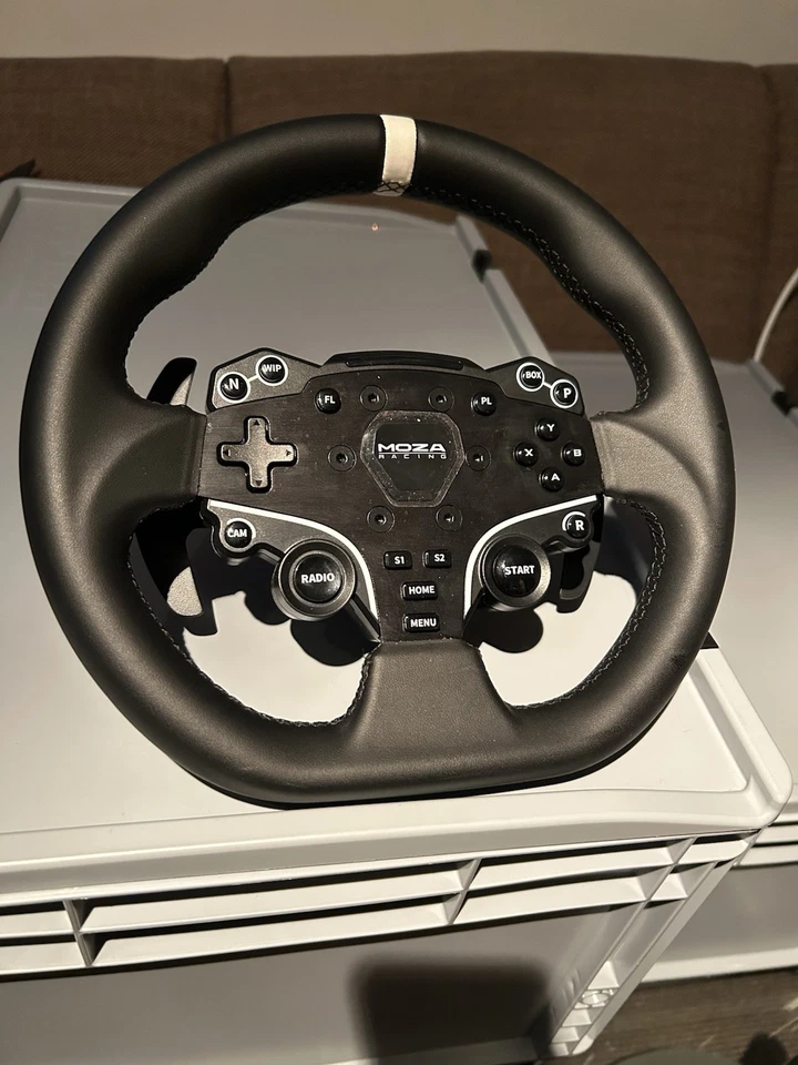 Moza Racing Lenkrad Schwarz mit 12 Uhr Markierung Neuwertig Top Zustand