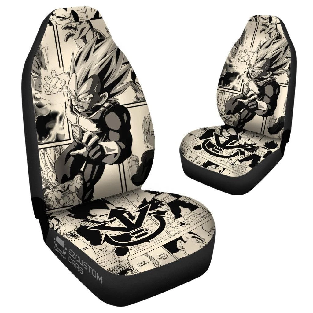 Dragon Ball Z Car Seat Covers Goku Mix Manga Set Of 2 Unive