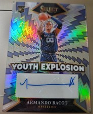 2024-25 Select Prizm ARMANDO BACOT Rookie RC Autograph Card NORTH CAROLINA Auto. rookie card picture