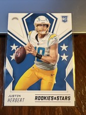 Justin Herbert 2020 Panini Rookies & Stars Rookie Card RC #103 NM-MT Chargers. rookie card picture