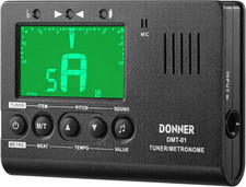 Donner Metronome Tuner for All Instruments - Guitar, Bass, Violin, Ukulele, Trum