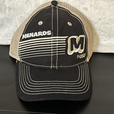 Menards Trucker Hat Strapback Adjustable Baseball Cap Store Black Embroider NEW