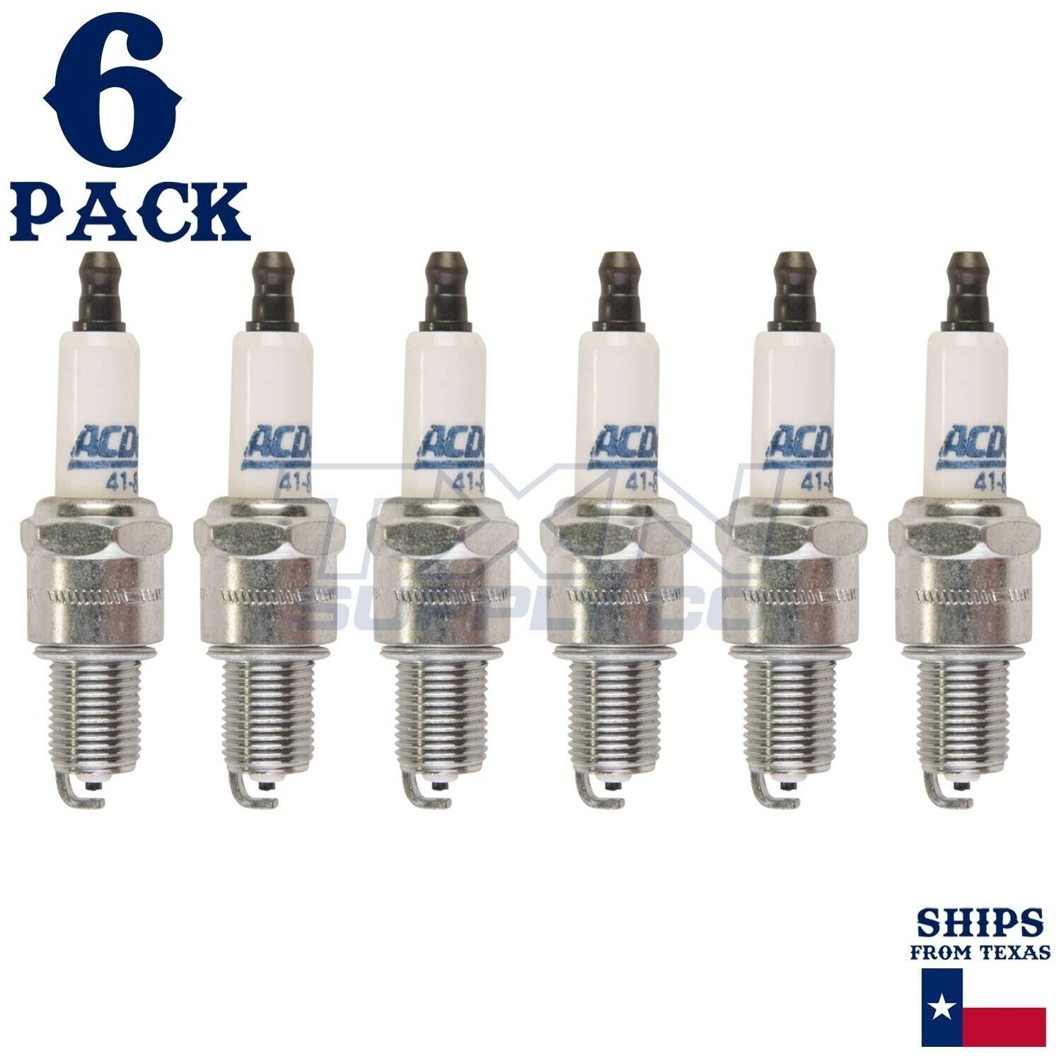 6 Pack ACDelco Double Platinum Spark Plugs 1992-1993 for Ford Falcon 4.0L
