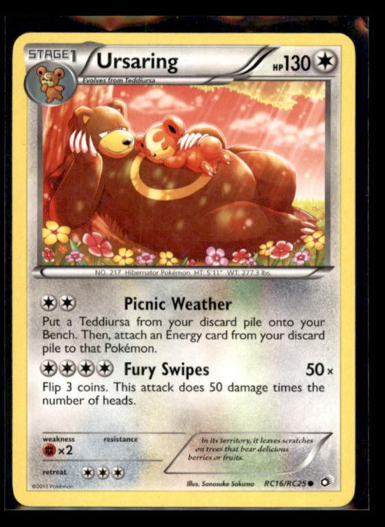 Ursaring Legendary Treasures: Radiant Collection Lightly played