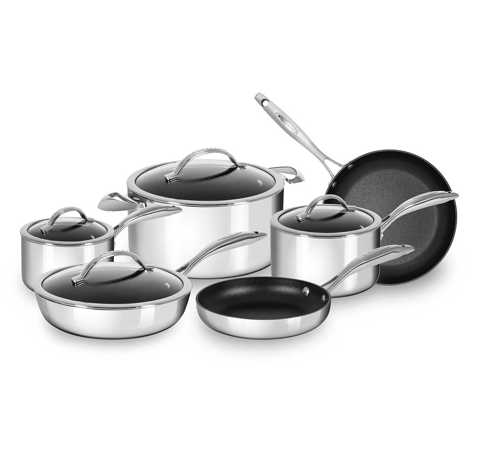 Scanpan HAPTIQ, 10 шт. Набор посуды (6001100000-Открытая коробка) На упаковке производителя имеются дефекты