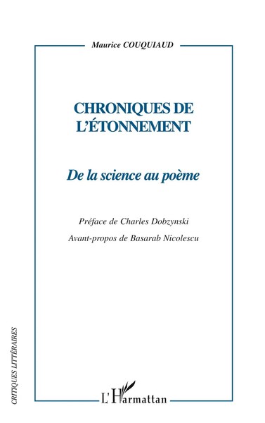 Maurice Couquiaud | Chroniques De L'éTonnement | Taschenbuch | FranzöSisch-image