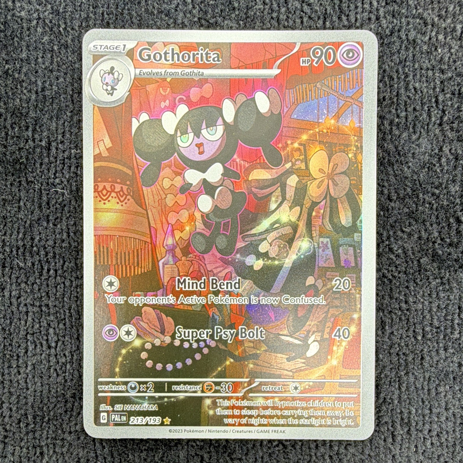Gothorita 213/193 Paldea Evolved Illustration Rare Full Art Holo English