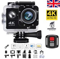 4K Sport Go Pro 170° Action Camera Ultra HD 20MP WiFi Waterproof Remote Control